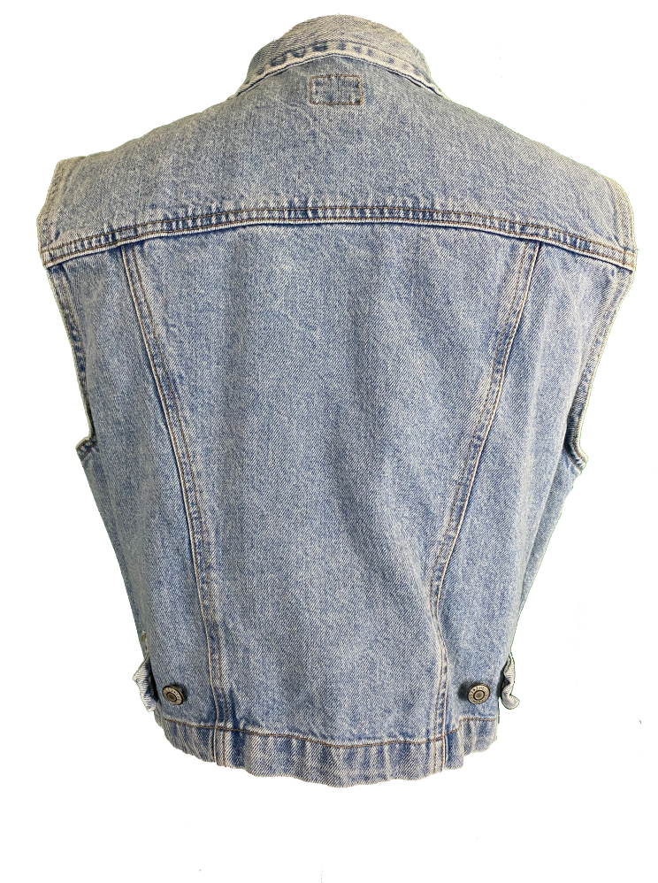 GAP Cropped Denim Vest Vixen Beauty Body