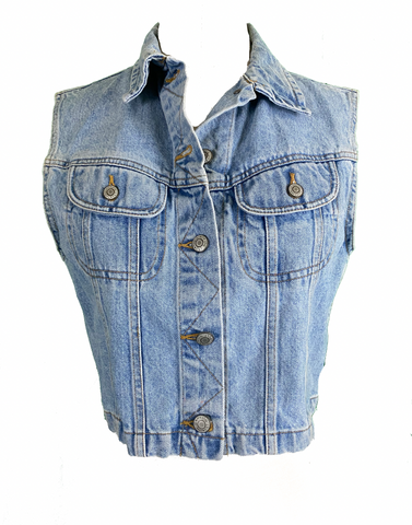 GAP Cropped Denim Vest